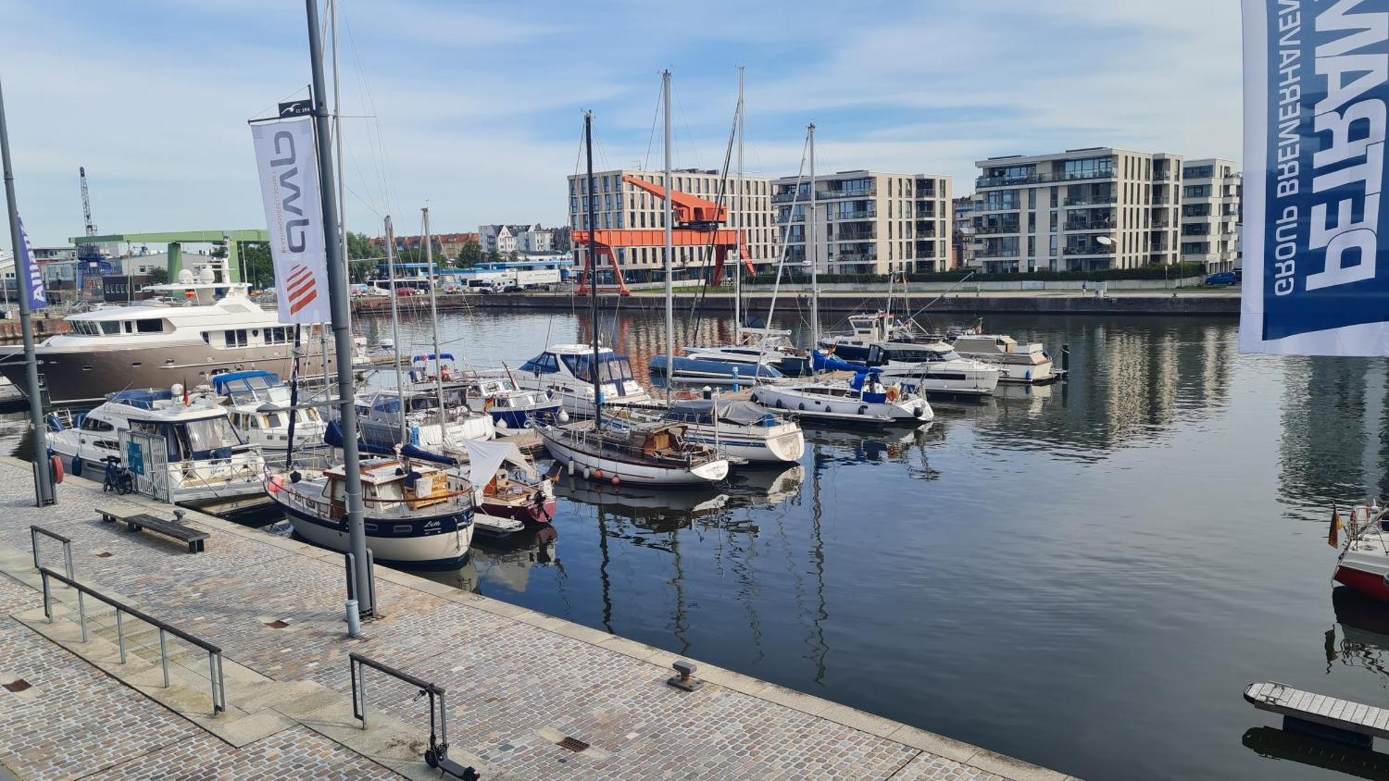 Ferienwohnung Neuer Hafen Marina Bremerhaven Dış mekan fotoğraf